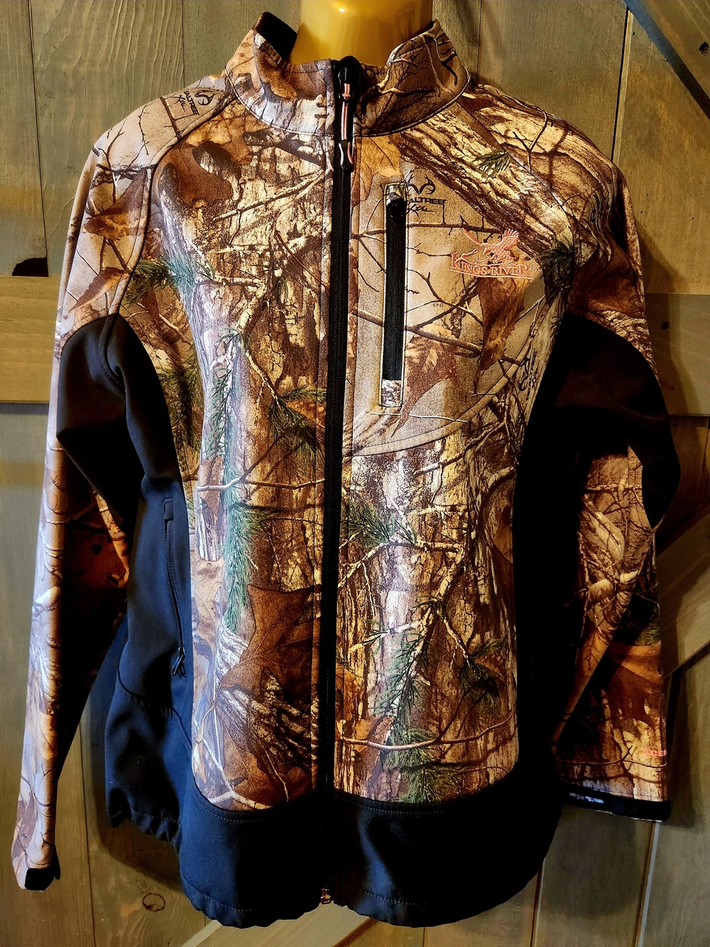 Realtree Camo Women's Lightweight Hunting Jacket - Brown & Black